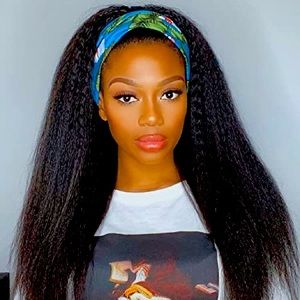 LUVME 16” Kinky Headband Wig